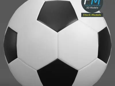 Football soccer ball 3D model