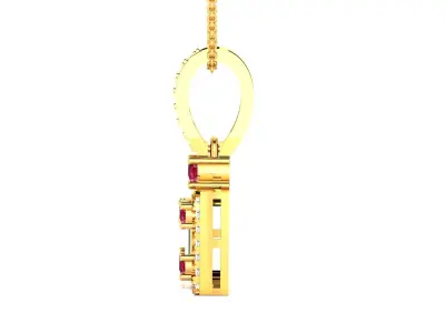 Pendant Women 3dm STL FBX OBJ Render Details 3D print model