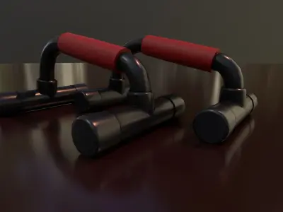 Push-Up Bar Free low-poly 3D model