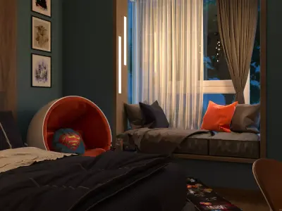  Bedroom Design prototype  3D model