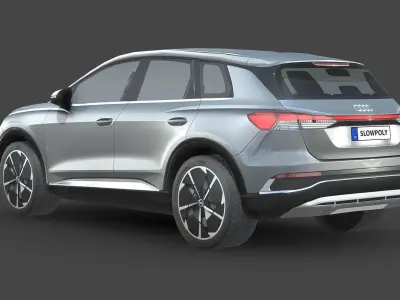 Audi Q4 e-tron Low-poly 3D model