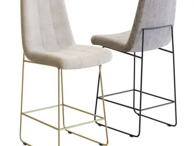 Crate and Barrel Naomi Bar Stool 3D model