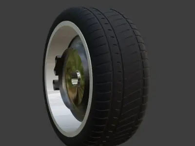 Chevrolet Corvette 2014 Tire and Rim 3D model