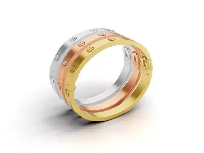 LOVE Bracelet Classic Model Push 3D print model