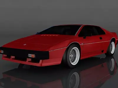 Lotus Esprit 1980  Low-poly 3D model