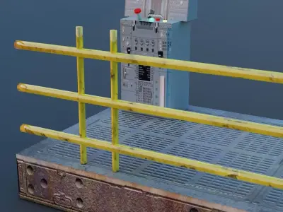 Industrial Lift Platform Free low-poly 3D model
