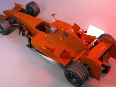 Generic Formula 1 Racing Car 3D model