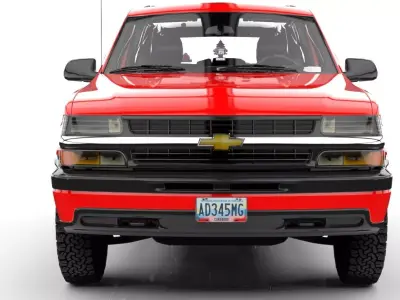 CHEVROLET TAHOE LS 2002  Low-poly 3D model