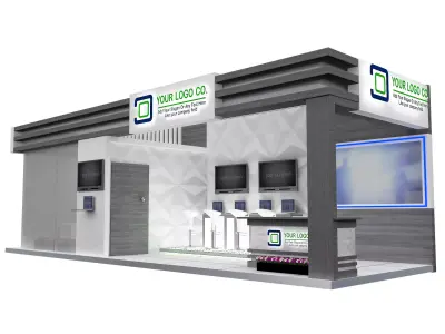 Booth Exhibition Stand a563b 3D model