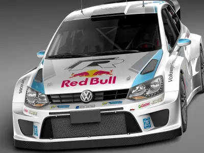 Volkswagen Polo WRC 2014 3D model