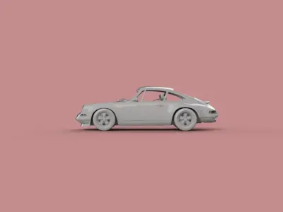 Porsche 911 4 by Singer 3D model