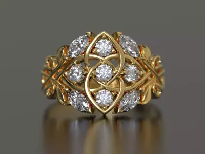 Inda Melia ring 3D print model