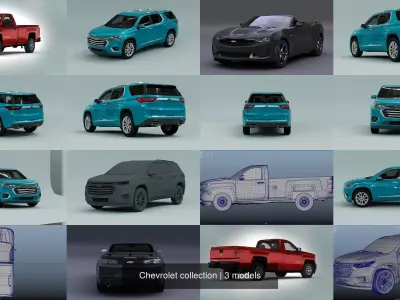 Chevrolet collections 3D Model Pack