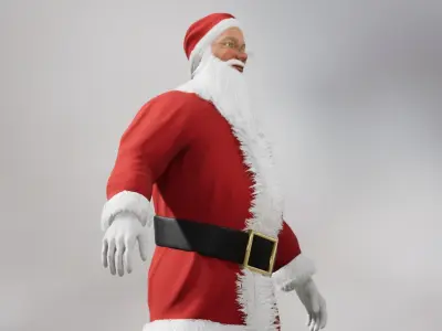 Santa Claus - UE4 Low-poly 3D model