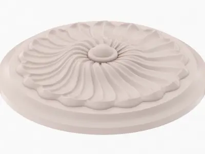 Classic Ceiling Medallion 47 3D model