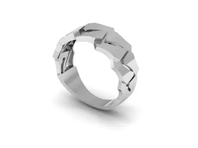 cuban chain ring 3d model 3d print 3D print model
