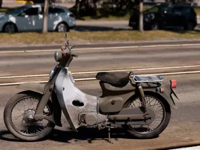 OLD HONDA CUP ALLIN 8k Textuere 3D model