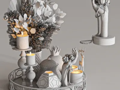 decorative set 43 3D model