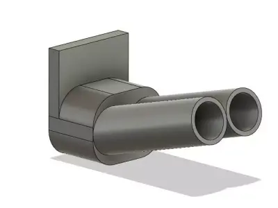 1 10 scale rc drift blast pipe exhaust 3D print model