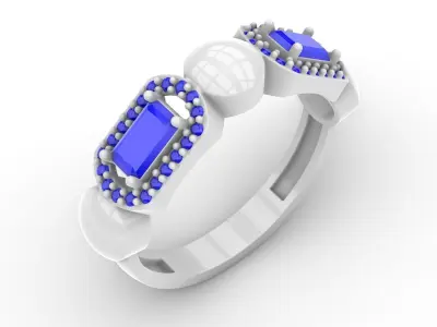 Jewelry Diamond Ring Model RG57 Free 3D print model