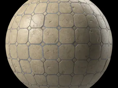 Pavement Materials 103- Concrete Paving - Sbsar Pbr 4k Seamless Texture