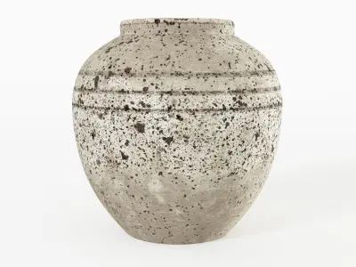 Retro Grunge Vase 3D model