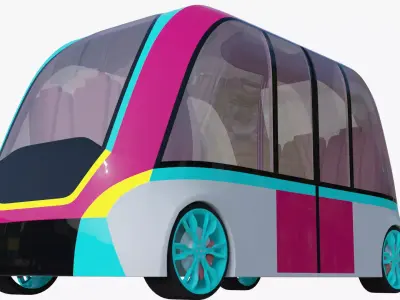 Minibus generic V 3D model