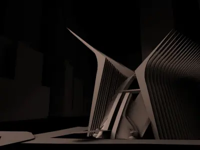 World Trade Center Transportation Hub Oculus 3D model Low-poly 3D model