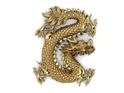 dragon china asia  3D print model