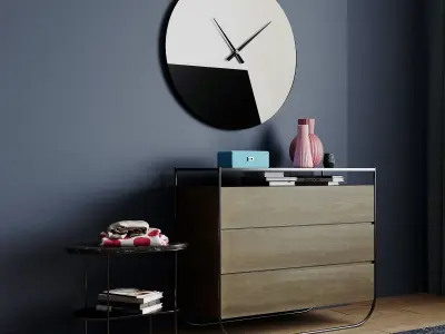 Chest of drawers with decor by Maisons du Monde 3D model