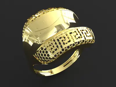 new rings lux designe ring 3D print model