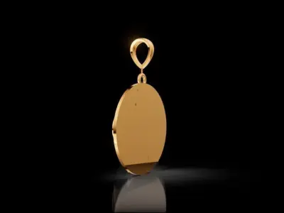 Fish Pendant 3D Model STL  3DM  Editable for Jewelry Printing Free 3D print model