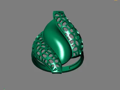 Women Plain Ring Ready STL Models Womens Ring 3d models 3D print model 20