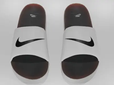 Nike Slippers Low-poly 3D model