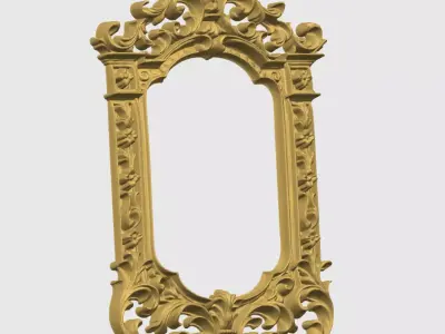 Decorative Picture Frame 01  Modern Design for 3D Printing 3D print model