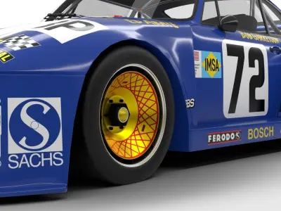 Porsche 935 Le Mans 1979 79 Barbour Racing 3D model