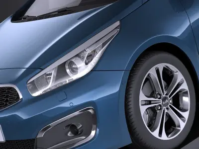 Kia Ceed SW 2017 VRAY 3D model
