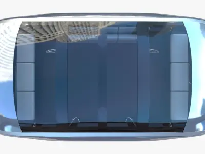 Autonomous City Shuttle Bus 3D model