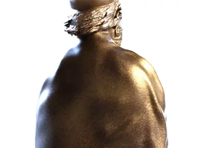 Khayyam Bust set 770 Low-poly 3D model