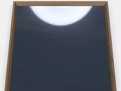 NISSEDAL Mirror 9 Low-poly 3D model