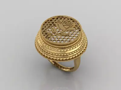 Women Plain Ring Ready STL Models Womens Ring 3d models 3D print model 34