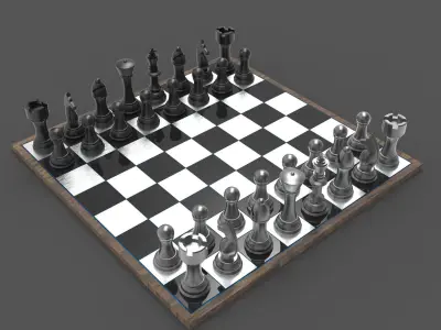 Chess Game 3D model
