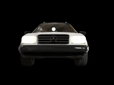Mercedes-Benz E class W124 Kombi model 3D Low-poly 3D model