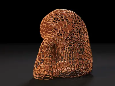 Sloth Voronoi 3D print model