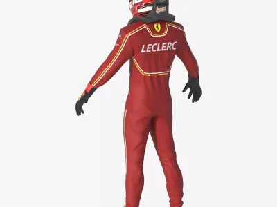 F1 Ferrari Suit 2024 3D model