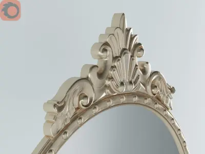 Laura Ashley Overton Round Mirror 3D model