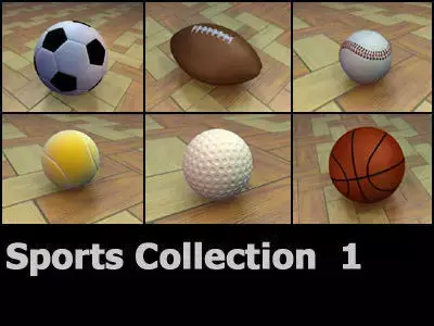 Sports Ball Collection 3D model
