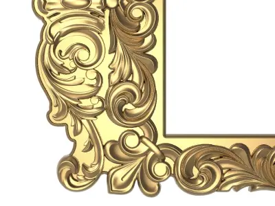 Carved Picture Frame 3D model