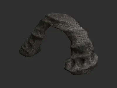 Small Stone Arch Free low-poly 3D model
