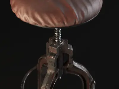 BAR STOOL - LOFT Low-poly 3D model